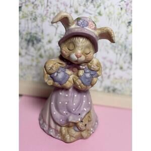Vintage Easter Bunny‎ Figurine – Mother with Baby Bunnies